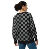 Grey Checkered Alternawear Knitted cardigan