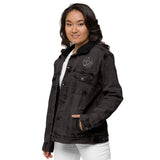 Crystal Witch Unisex denim sherpa jacket