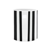 Black & White Striped Mug