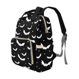 Schwarz-weiße Fledermaus-Wickeltasche für Babys