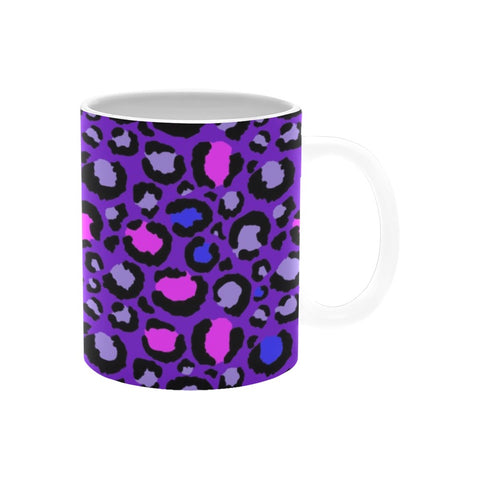 Purple Leopard Print Mug