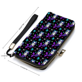 Purple Gothic Mermaid Print Wallet