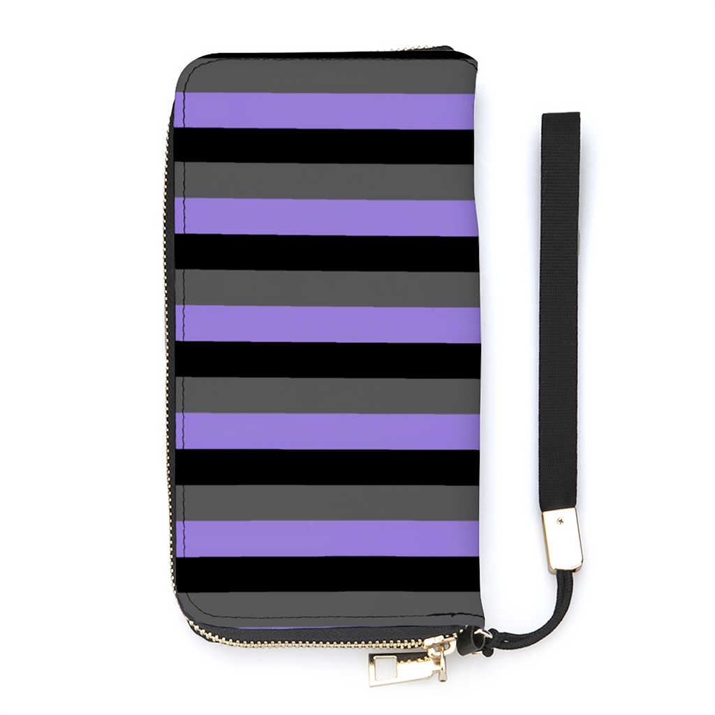 Purple Striped Wallet