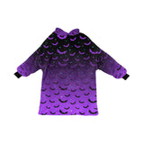 Purple Ombré Bat Blanket Hoodie Adults & Kids Sizes