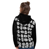 Blok schedels Unisex hoodie