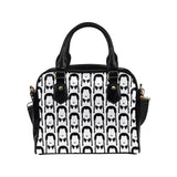 Wednesday Black & White Spooky Ladies Shoulder Bag