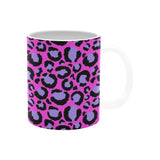 Tasse mit Leopardenmuster in Rosa und Lila