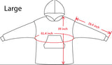 Lila Ombré-Fledermaus-Decke-Hoodie für Erwachsene und Kindergrößen