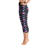 Dinosaurusprint dames yoga capri legging