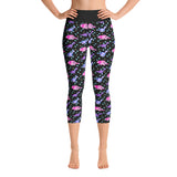 Dinosaurusprint dames yoga capri legging